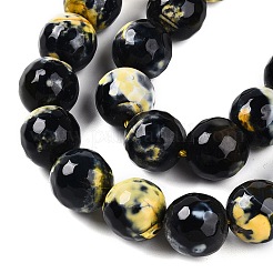 Chapelets de perle en agate naturelle teinte&nbsp;G-T141-01A-02