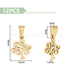 12 шт. подвески из нержавеющей стали 304&nbsp;STAS-UN0054-33