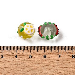 98 шт. бусины из смоляной эмали с фруктовой тематикой RESI-Z041-02