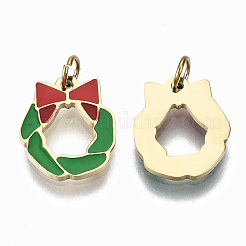 Эмалевые подвески из хирургической нержавеющей стали 316 STAS-S116-005G