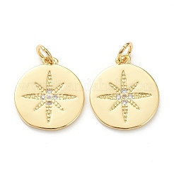 Латунные микропаве прозрачные подвески с фианитом&nbsp;LS-ZIRC-P200-18A-G