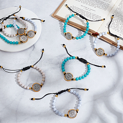 12 bracelet à maillons en alliage de 3 couleurs&nbsp;BJEW-GO0001-42