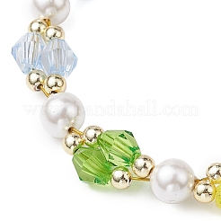 Pulseras de cuentas acrílicas con temática de chakras&nbsp;BJEW-JB11208