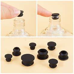 24 bouchon d'étanchéité en silicone pour bouteille de 4 styles&nbsp;AJEW-GF0008-10A-01