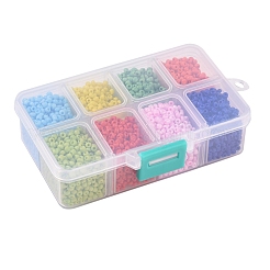 8/0 8-х цветные круглые стеклянные бусины&nbsp;SEED-JP0007-14-3mm