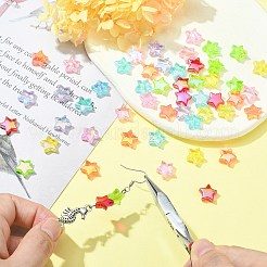 175шт 7 цвета экологически чистые прозрачные акриловые бусины&nbsp;TACR-CJ0001-57