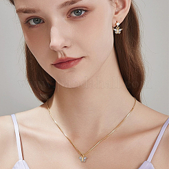 Латунь подвески циркония кубической&nbsp;KK-HY0003-29