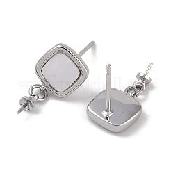 Латунь с фурнитурой для сережек-пусетов-ракушек KK-G497-33P