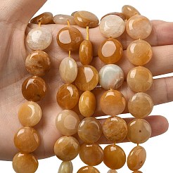 Природный Топаз нефрита бисер нитей&nbsp;G-L648-B20-15mm