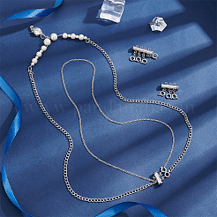 3 шт. 3 стиля застежки-слайдеры из нержавеющей стали 304&nbsp;STAS-UN0042-03P