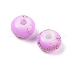 Непрозрачные с напылением стеклянные бусины&nbsp;GLAA-G118-01F