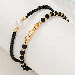 Браслеты на ногу из пластикового жемчуга&nbsp;FS-WG67DAF-01