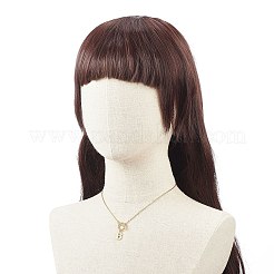 26ピース 26スタイル 合金 アルファベット文字 a~z チャーム ネックレス セット トグルクラスプ付き  女性用304ステンレスジュエリー  ゴールドカラー  16.93インチ（43cm）  1個/スタイル&nbsp;NJEW-JN04075