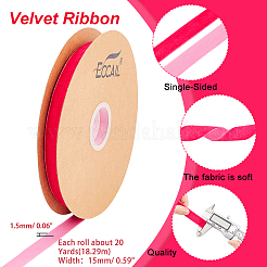 Nastri di velluto a faccia singola&nbsp;OCOR-WH0080-14D-01