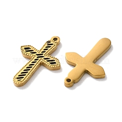 Ионное покрытие (ip) нержавеющая сталь 304 черные эмалевые подвески&nbsp;STAS-M102-43A-G