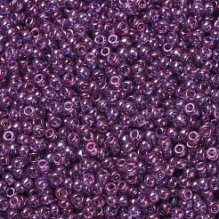 MIYUKIラウンドロカイユビーズ  日本製シードビーズ  （rr312)アメジストゴールド光沢  11/0  2x1.3mm  穴：0.8mm  約1100PCS /ボトル  10 G /ボトル&nbsp;SEED-JP0008-RR0312