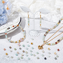 3 нити натуральных цветочных бусин амазонита нити G-NB0004-43