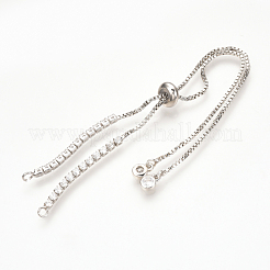 Регулируемый латунный микропролетный кубический браслет из циркония ZIRC-T004-39P