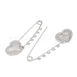 Spille di sicurezza a forma di cuore martellato in acciaio inossidabile 304&nbsp;SA-CBA098D-15D-P05