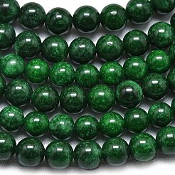 Chapelets de perles en jade de malaisie naturelle&nbsp;G-L645-A01-6mm-17