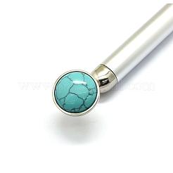 Bastoncini per massaggio elettrico turchese sintetico&nbsp;G-E515-13J