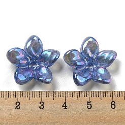 Цвет AB покрытием акриловые бусины X-OACR-G034-01D