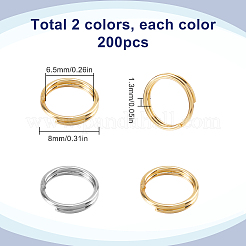 2 цвет 304 разъемные кольца из нержавеющей стали&nbsp;STAS-SC0009-25C