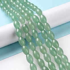 Естественный зеленый авантюрин бисер нитей&nbsp;X-G-D481-02