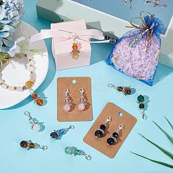 Украшение подвески из натурального драгоценного камня ангела HJEW-GO00033