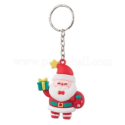 Рождественские тематические пластиковые брелки из ПВХ KEYC-JKC00781-02