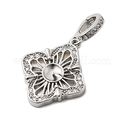 Подвески из латуни с прозрачным фианитом&nbsp;KK-G553-12P