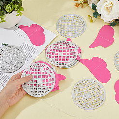 Западный ковбой украшения бумажный флаг баннеры AJEW-WH0314-287