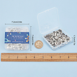 80 Stück 8 Stile Legierung Perlen & Charms&nbsp;TIBEB-SC0001-08AS