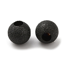 304ステンレススチールコードエンド  エンドキャップ  テクスチャラウンド  ガンメタ色  5mm  穴：1.8mm&nbsp;STAS-A085-03C-B