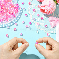 5 цвет прозрачных акриловых бусин&nbsp;MACR-PA0001-03B-02