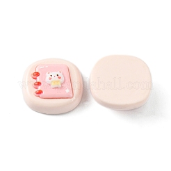 Cabochons en résine de dessin animé mignon opaque&nbsp;CRES-O006-06C