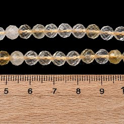 Нити из нагретых натуральных цитриновых бусин&nbsp;G-G927-10C