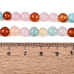 Natur Multi-Color-Achat Perlen Stränge&nbsp;G-Q606-42B-A01