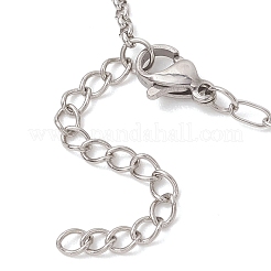 Изготовление колье с цепочкой-слайдером из нержавеющей стали 304 толщиной 2 мм.&nbsp;AJEW-JB01558-02