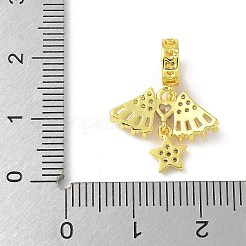 Латунные микропаве прозрачные кубические цирконии звезды и крылья сердца европейские подвески KK-A236-05G