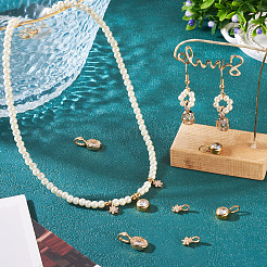 4 Stück 2 Stile Messing Micro Pave Zirkonia & 2 Stück Edelstahl Strass Anhänger Zubehörse Kits&nbsp;FIND-TA0010-18