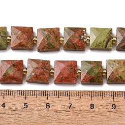 Natur Unakit Perlen Stränge&nbsp;G-F839-A20-01