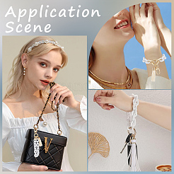 2шт акриловый кабель цепочка браслет подвеска украшения&nbsp;AJEW-SC0003-71E