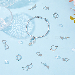 36 шт. 6 стиля 201 подвески-соединители из нержавеющей стали&nbsp;STAS-DC0014-56