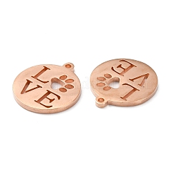 Pendentifs en acier inoxydable 304&nbsp;STAS-F231-038RG-A