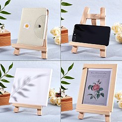 Складной настольный мольберт из соснового дерева AJEW-NB0001-62