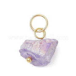 Гальванизированные натуральные кварцевые подвески&nbsp;PALLOY-JF04535-01