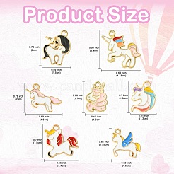 30шт 10 стиля подвески из сплава с эмалью&nbsp;ENAM-YW0004-11