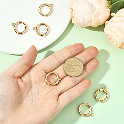 6 шт. латунные пружинные кольца-затворы&nbsp;KK-SC0007-14