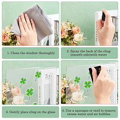 ПВХ водонепроницаемая декоративная наклейка для витрины DIY-WH20007-17A